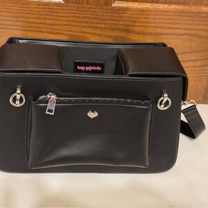 Pre-owned Kate Gabrielle Black Cup Holder Shoulder Crossbody Bag